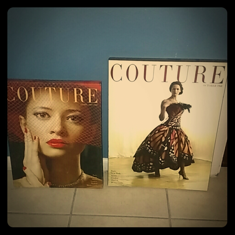Couture pictures for the wall